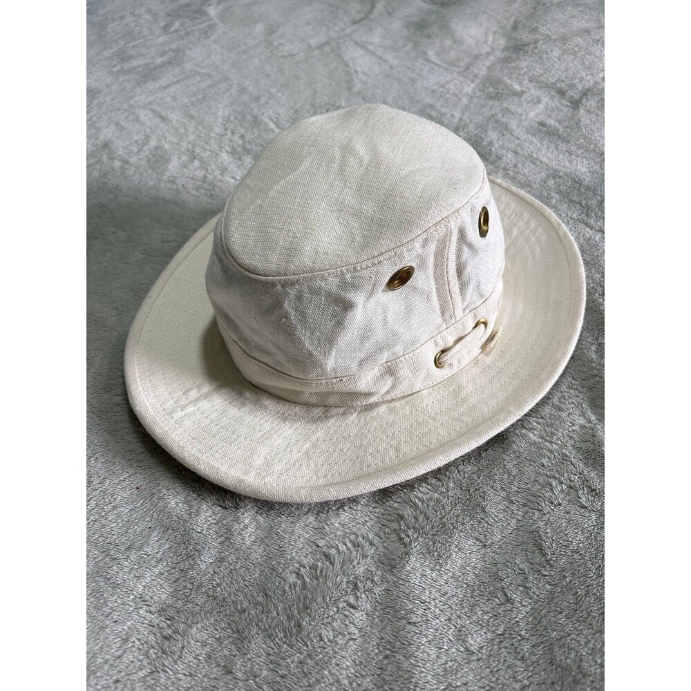 Tilley TH5 bucket hat hemp cotton white cream vacation travel cotton gardening